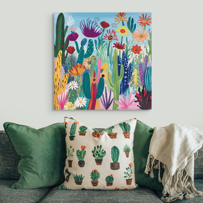 desert-flower-garden-hand-painted-wall-art-square-room-M