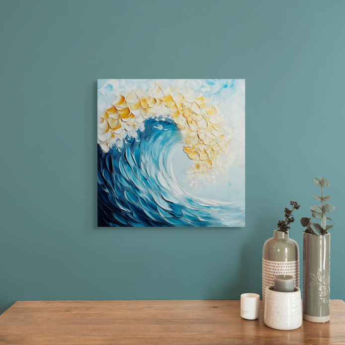 majestic-blue-wave-hand-painted-wall-art-square-room-M