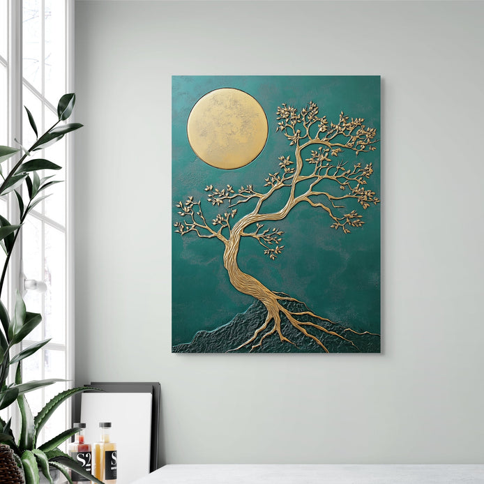 golden-hour-hand-painted-wall-art-vertical-room-M