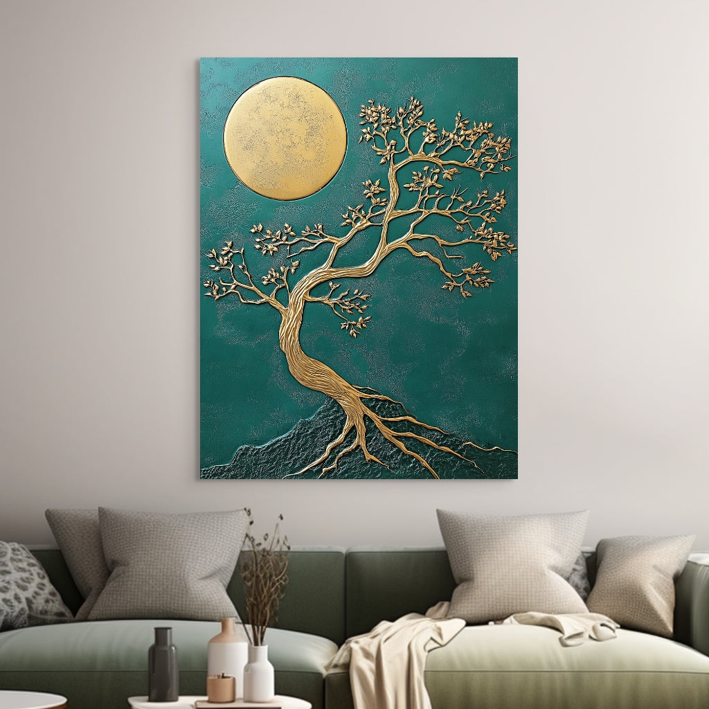 golden-hour-hand-painted-wall-art-vertical-room-XL