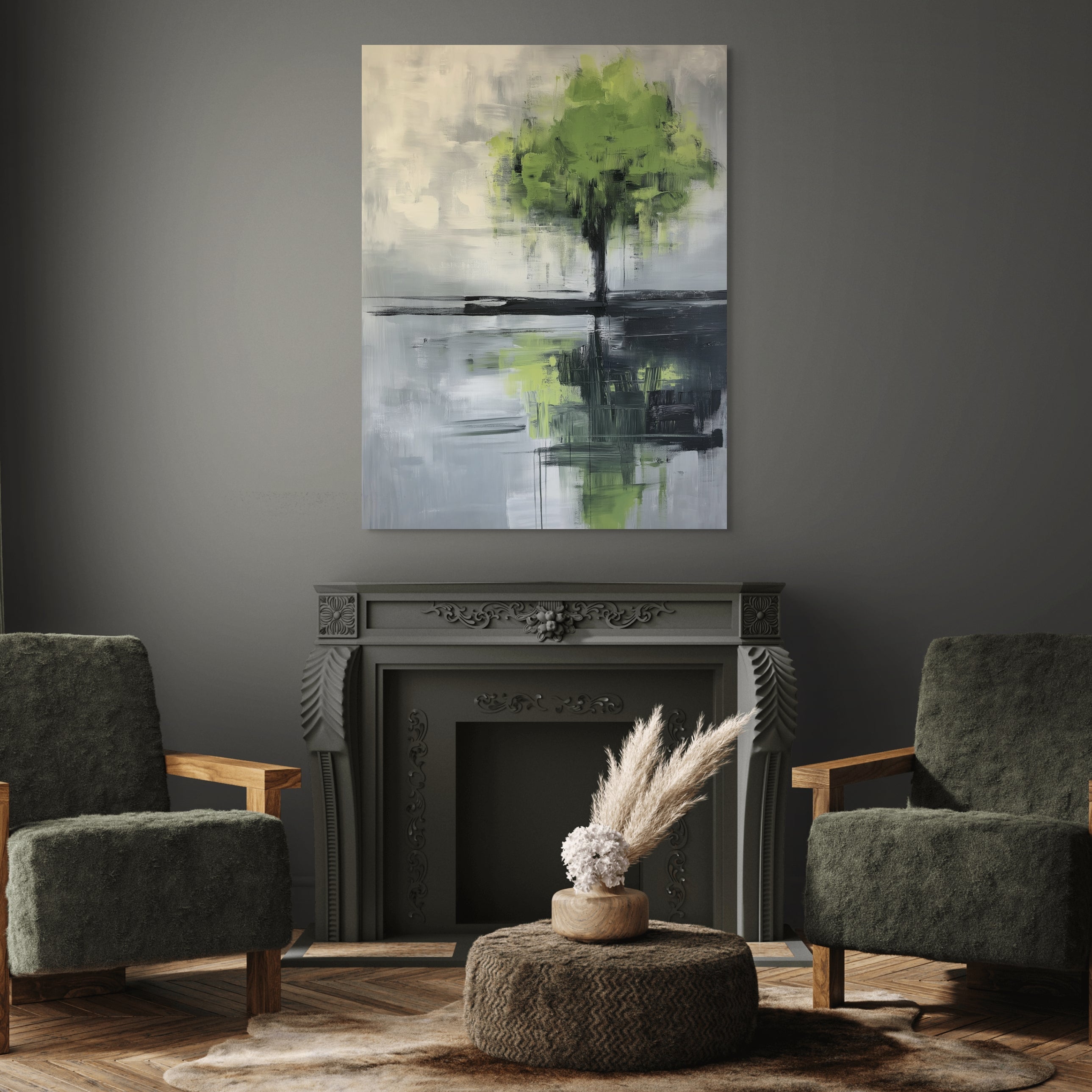 reflections-hand-painted-wall-art-vertical-room-XL