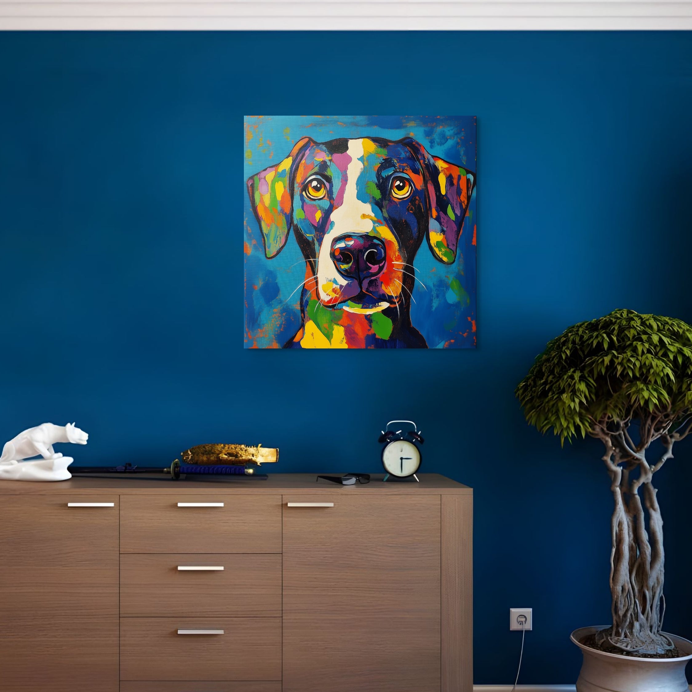 kaleidoscope-hound-hand-painted-wall-art-square-room-L