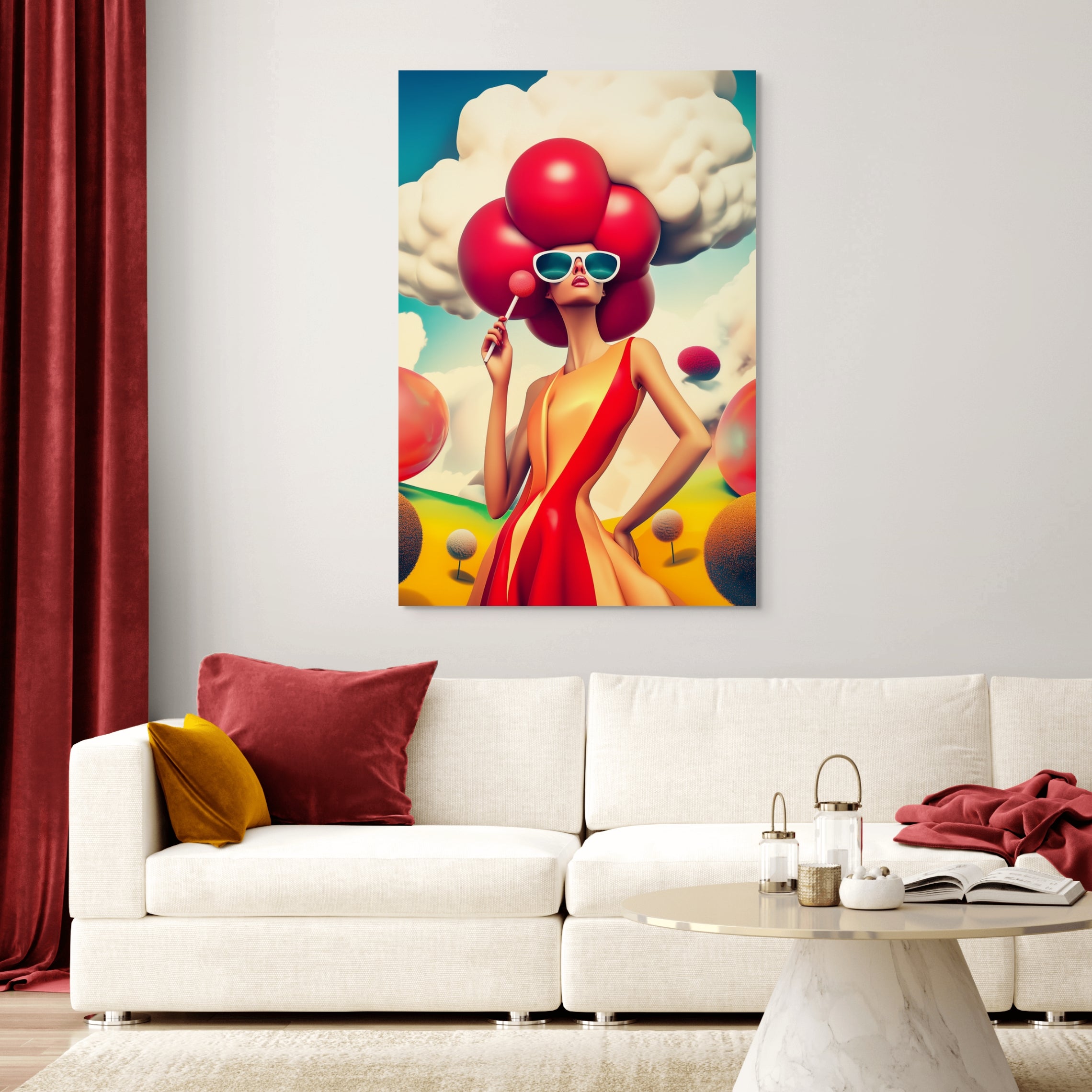 cherry-pop-hand-painted-wall-art-vertical-room-L